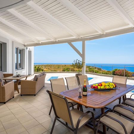 Villa Zafira - Seaview Manor With Heated Pool Kallithéa Exterior foto