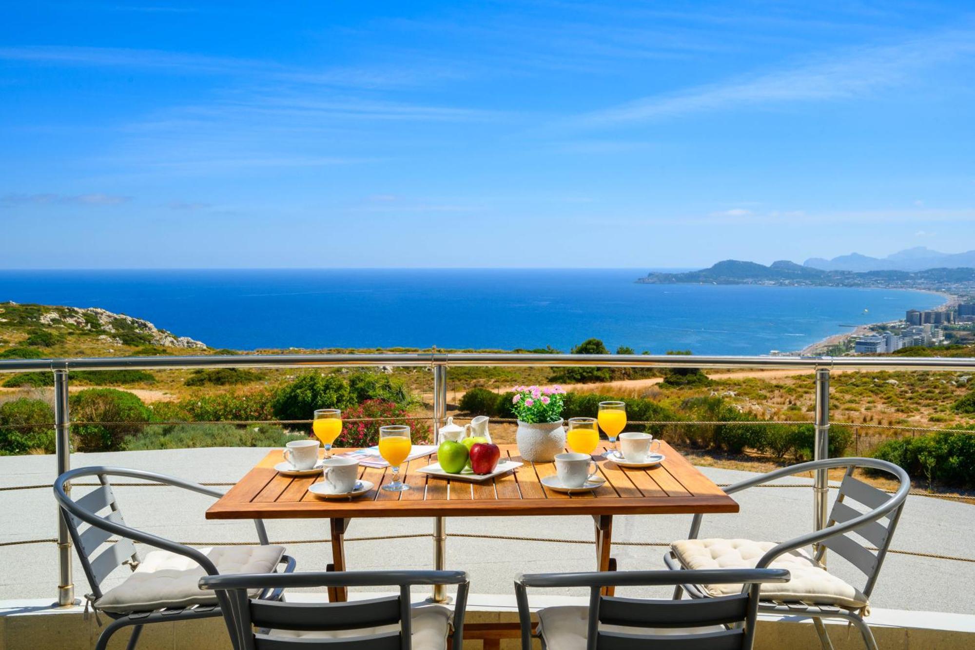 Villa Zafira - Seaview Manor With Heated Pool Kallithéa Exterior foto